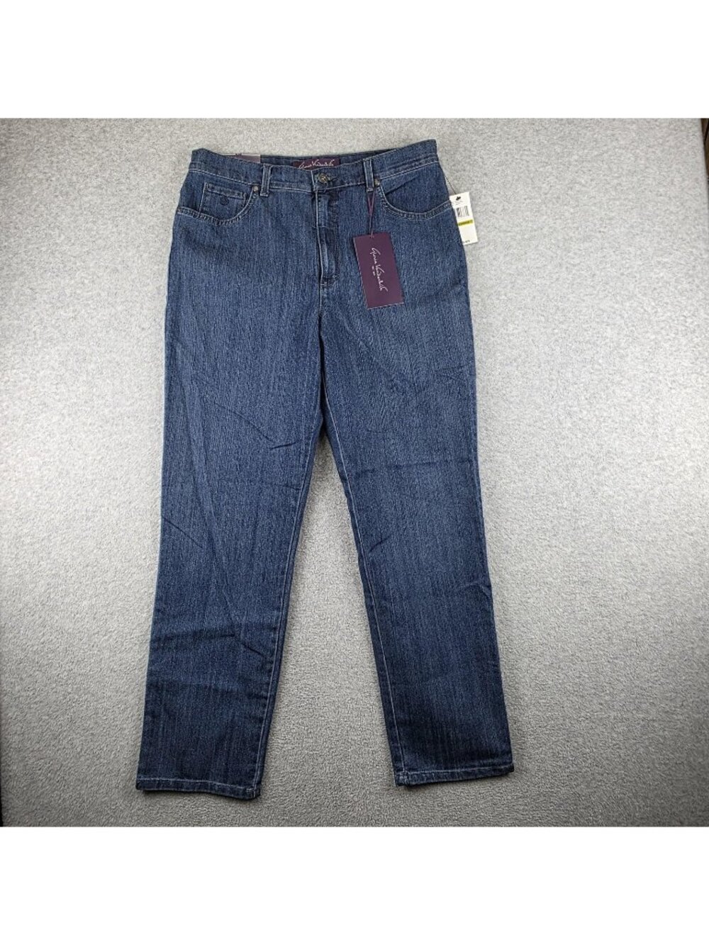 Gloria Vanderbilt Amanda Womens 14 Classic Tapered Jeans Stretch Denim NWT